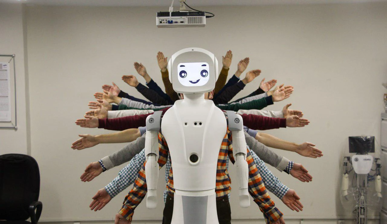 RASA social robot at the Sharif University robotics lab